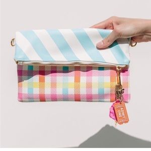 Studio DIY - Can’t Clutch This Gingham and Striped Boardwalk Foldover Clutch